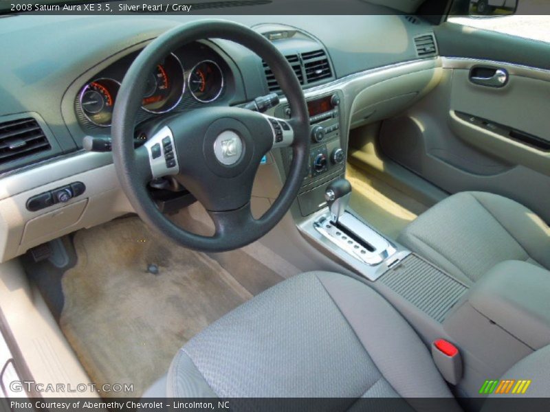 Silver Pearl / Gray 2008 Saturn Aura XE 3.5