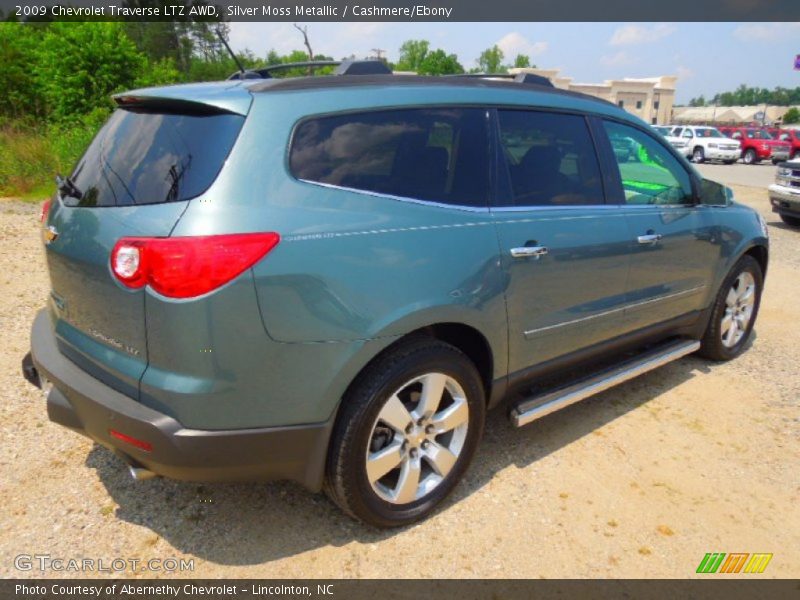 Silver Moss Metallic / Cashmere/Ebony 2009 Chevrolet Traverse LTZ AWD