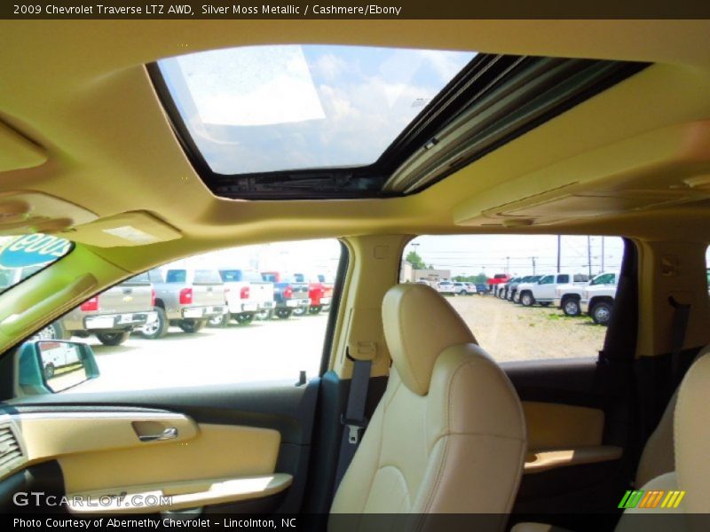 Silver Moss Metallic / Cashmere/Ebony 2009 Chevrolet Traverse LTZ AWD