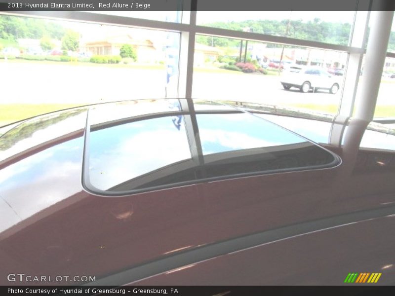 Red Allure / Beige 2013 Hyundai Elantra Limited