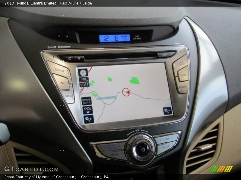 Red Allure / Beige 2013 Hyundai Elantra Limited