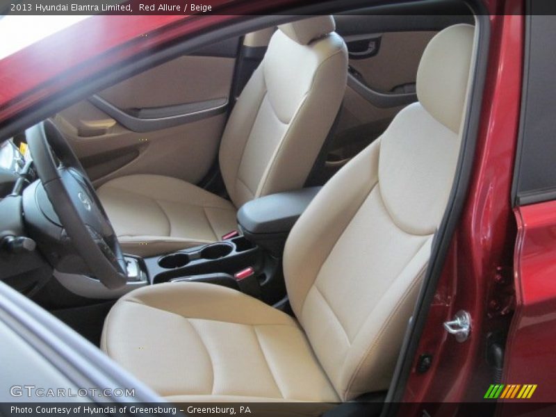 Red Allure / Beige 2013 Hyundai Elantra Limited