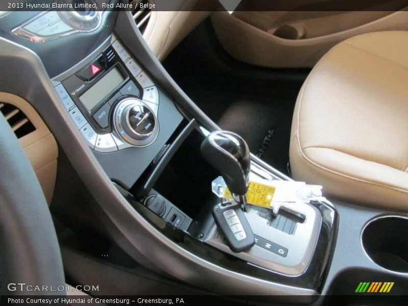 Red Allure / Beige 2013 Hyundai Elantra Limited