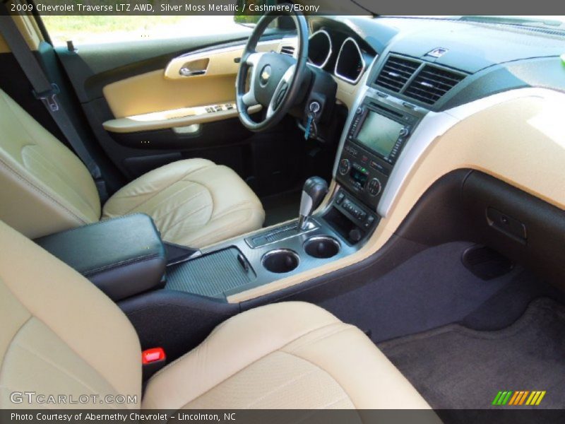Silver Moss Metallic / Cashmere/Ebony 2009 Chevrolet Traverse LTZ AWD