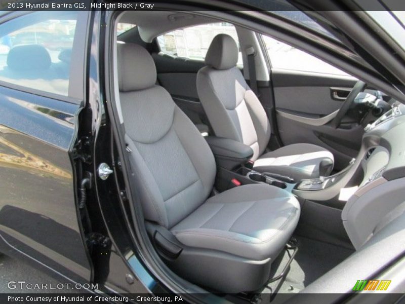 Midnight Black / Gray 2013 Hyundai Elantra GLS