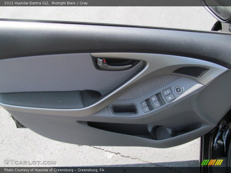 Midnight Black / Gray 2013 Hyundai Elantra GLS