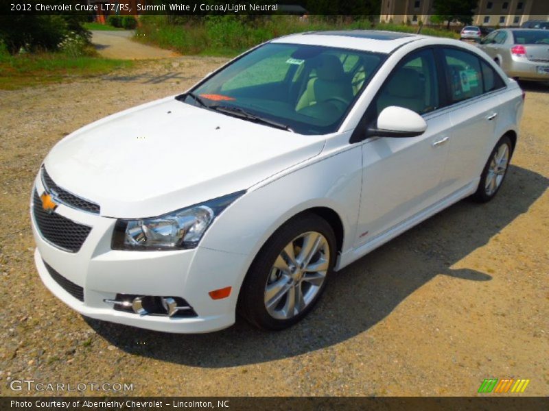 Summit White / Cocoa/Light Neutral 2012 Chevrolet Cruze LTZ/RS