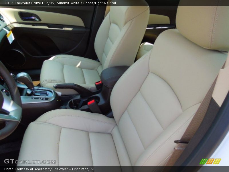 Summit White / Cocoa/Light Neutral 2012 Chevrolet Cruze LTZ/RS