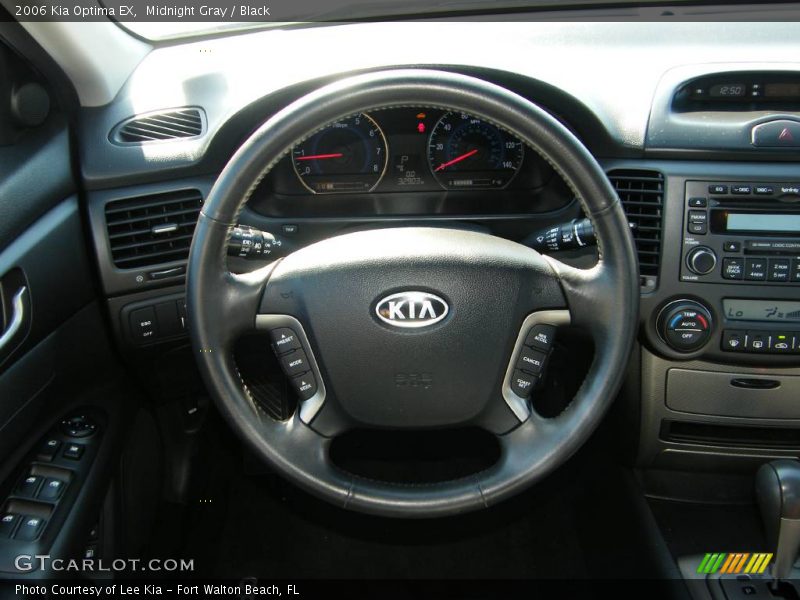 Midnight Gray / Black 2006 Kia Optima EX