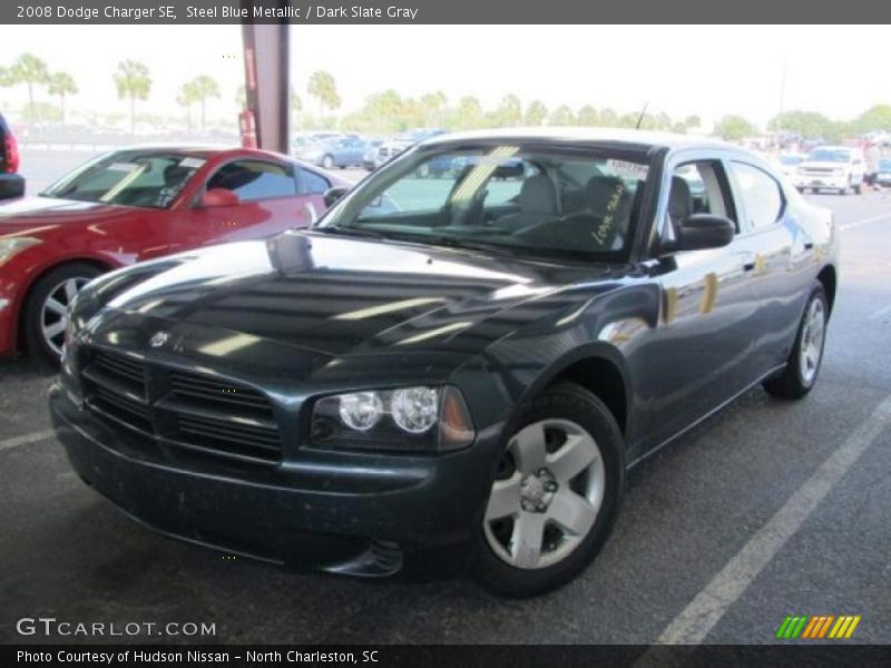 Steel Blue Metallic / Dark Slate Gray 2008 Dodge Charger SE