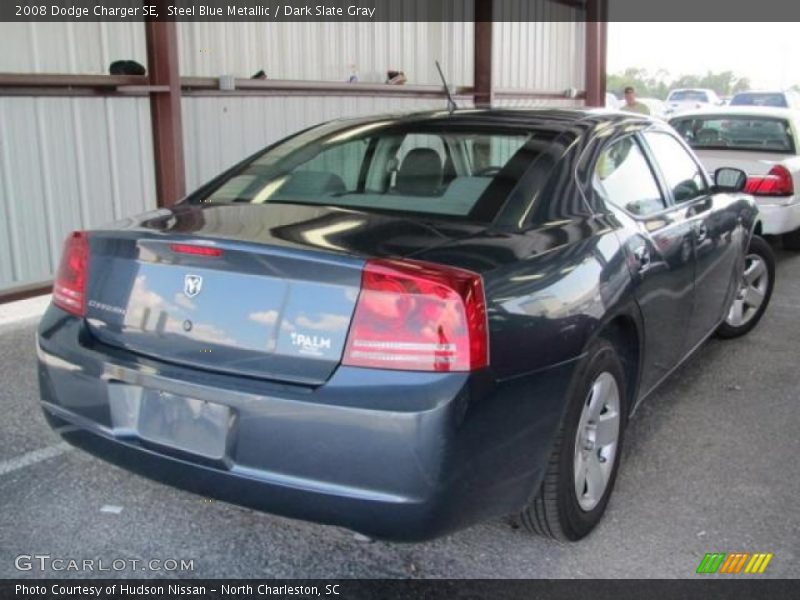 Steel Blue Metallic / Dark Slate Gray 2008 Dodge Charger SE