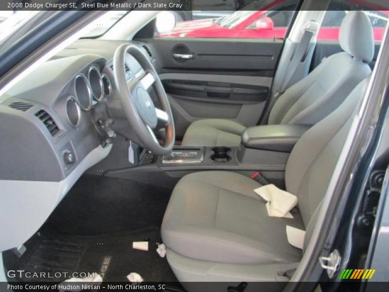 Steel Blue Metallic / Dark Slate Gray 2008 Dodge Charger SE