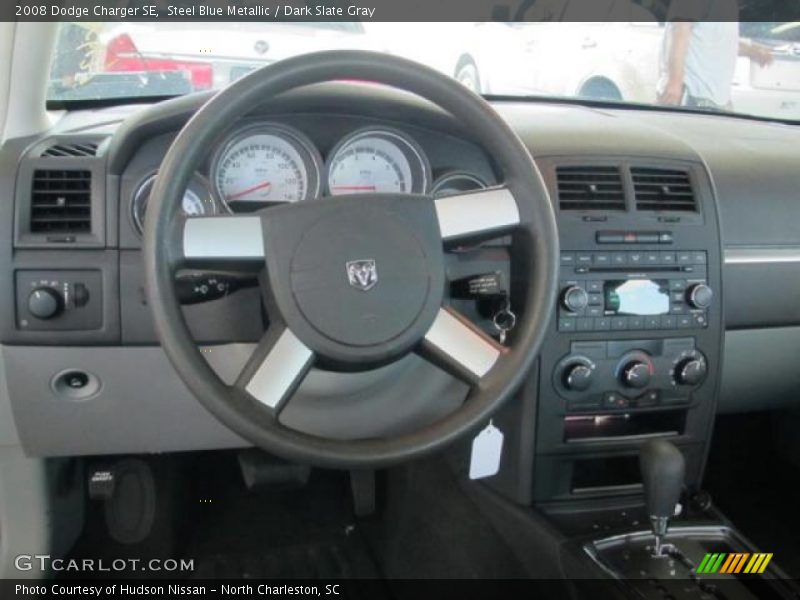 Steel Blue Metallic / Dark Slate Gray 2008 Dodge Charger SE