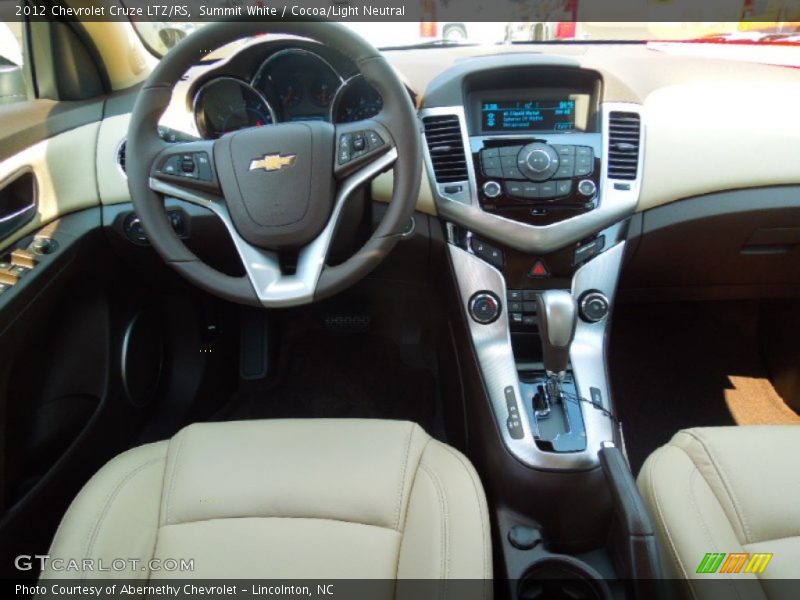 Summit White / Cocoa/Light Neutral 2012 Chevrolet Cruze LTZ/RS