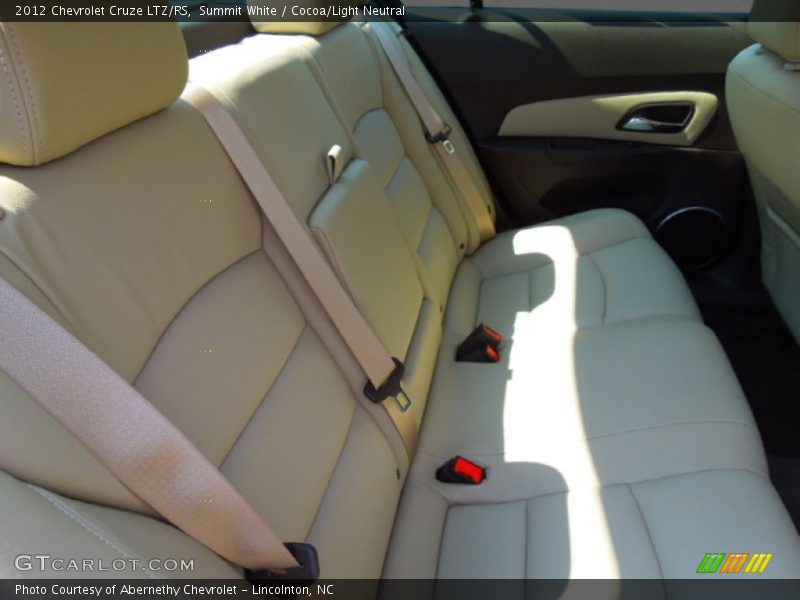 Summit White / Cocoa/Light Neutral 2012 Chevrolet Cruze LTZ/RS