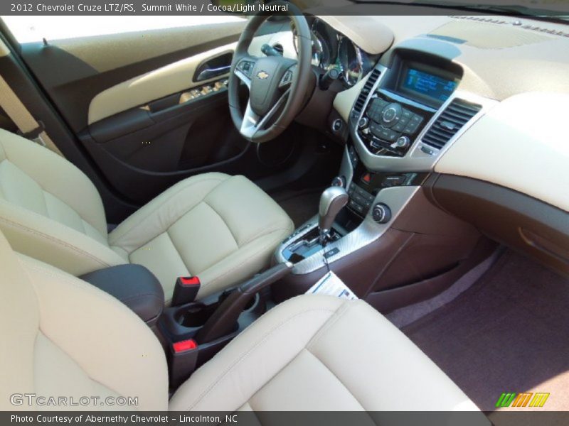 Summit White / Cocoa/Light Neutral 2012 Chevrolet Cruze LTZ/RS