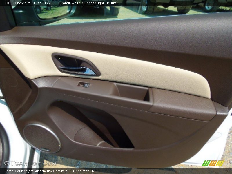 Summit White / Cocoa/Light Neutral 2012 Chevrolet Cruze LTZ/RS