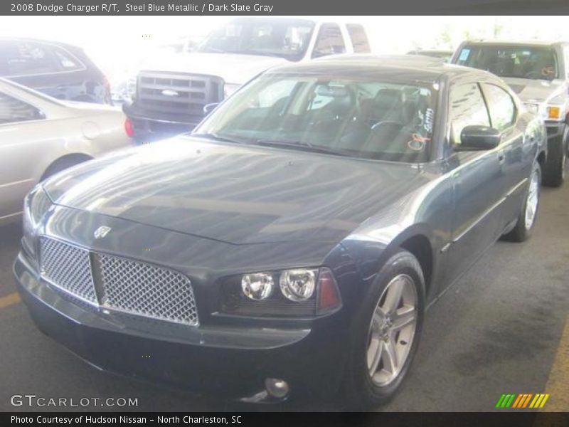Steel Blue Metallic / Dark Slate Gray 2008 Dodge Charger R/T