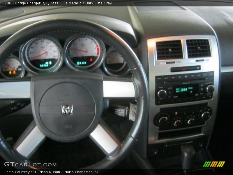 Steel Blue Metallic / Dark Slate Gray 2008 Dodge Charger R/T