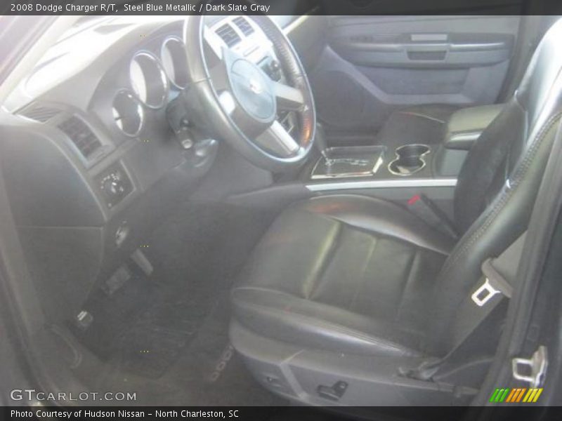 Steel Blue Metallic / Dark Slate Gray 2008 Dodge Charger R/T