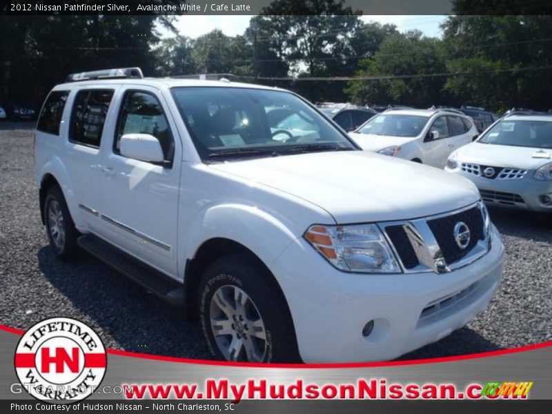 Avalanche White / Cafe Latte 2012 Nissan Pathfinder Silver