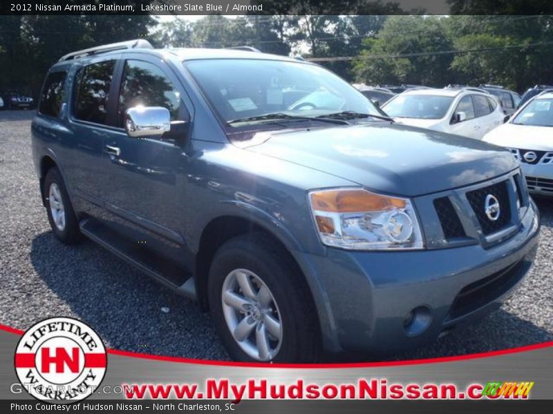 Lakeshore Slate Blue / Almond 2012 Nissan Armada Platinum