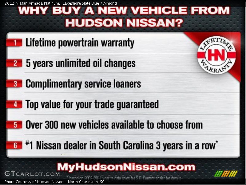 Lakeshore Slate Blue / Almond 2012 Nissan Armada Platinum