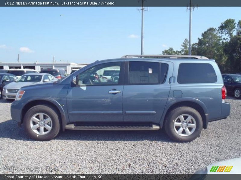 Lakeshore Slate Blue / Almond 2012 Nissan Armada Platinum