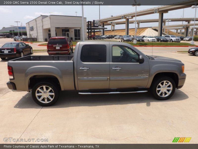 Steel Gray Metallic / Ebony 2009 GMC Sierra 1500 Denali Crew Cab