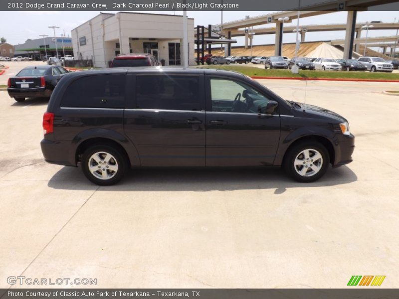 Dark Charcoal Pearl / Black/Light Graystone 2012 Dodge Grand Caravan Crew