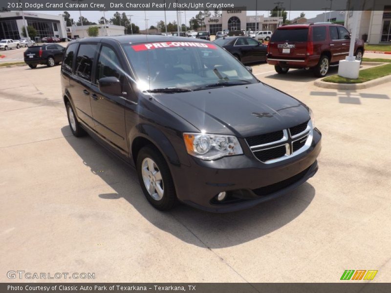 Dark Charcoal Pearl / Black/Light Graystone 2012 Dodge Grand Caravan Crew