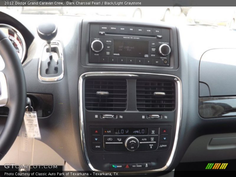Dark Charcoal Pearl / Black/Light Graystone 2012 Dodge Grand Caravan Crew