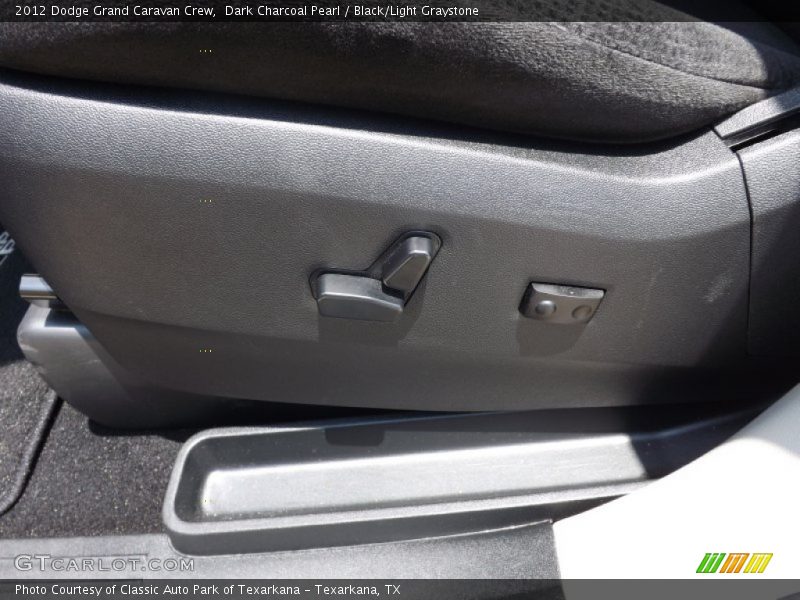 Dark Charcoal Pearl / Black/Light Graystone 2012 Dodge Grand Caravan Crew