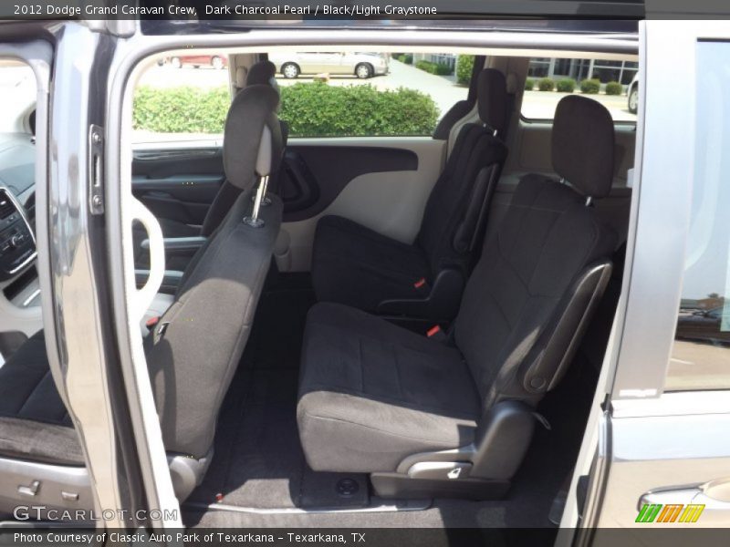 Dark Charcoal Pearl / Black/Light Graystone 2012 Dodge Grand Caravan Crew