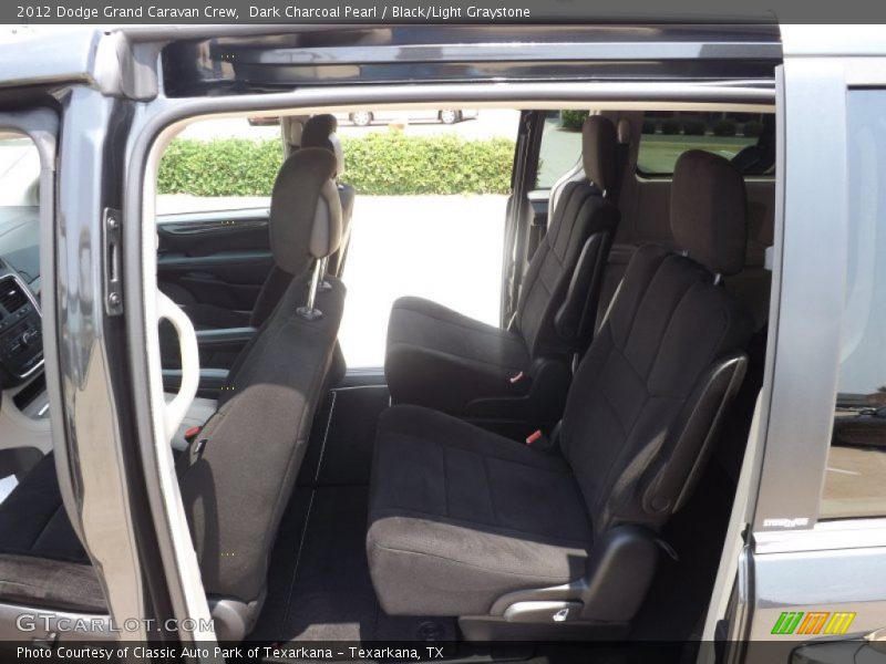 Dark Charcoal Pearl / Black/Light Graystone 2012 Dodge Grand Caravan Crew
