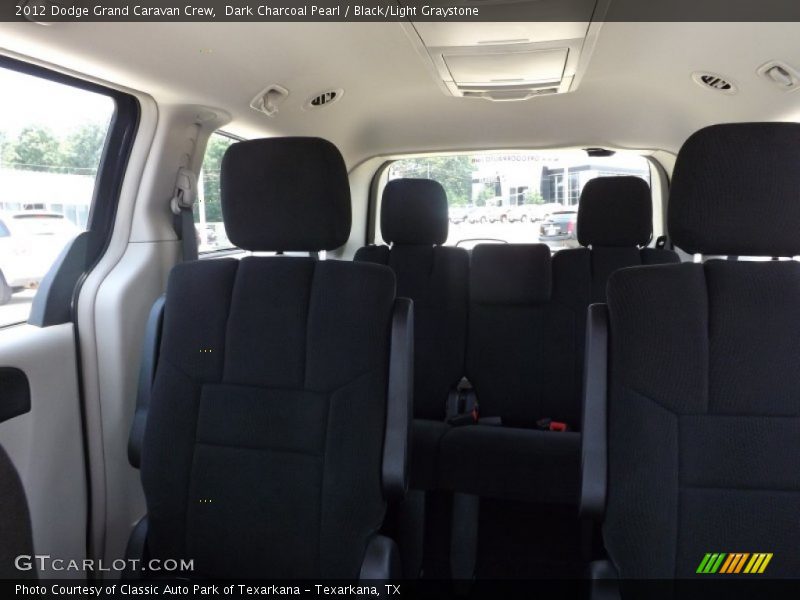 Dark Charcoal Pearl / Black/Light Graystone 2012 Dodge Grand Caravan Crew