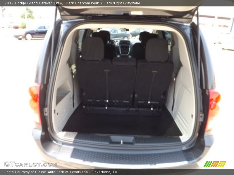 Dark Charcoal Pearl / Black/Light Graystone 2012 Dodge Grand Caravan Crew