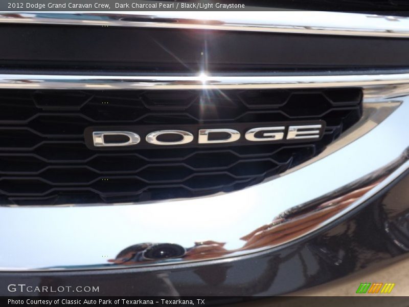 Dark Charcoal Pearl / Black/Light Graystone 2012 Dodge Grand Caravan Crew