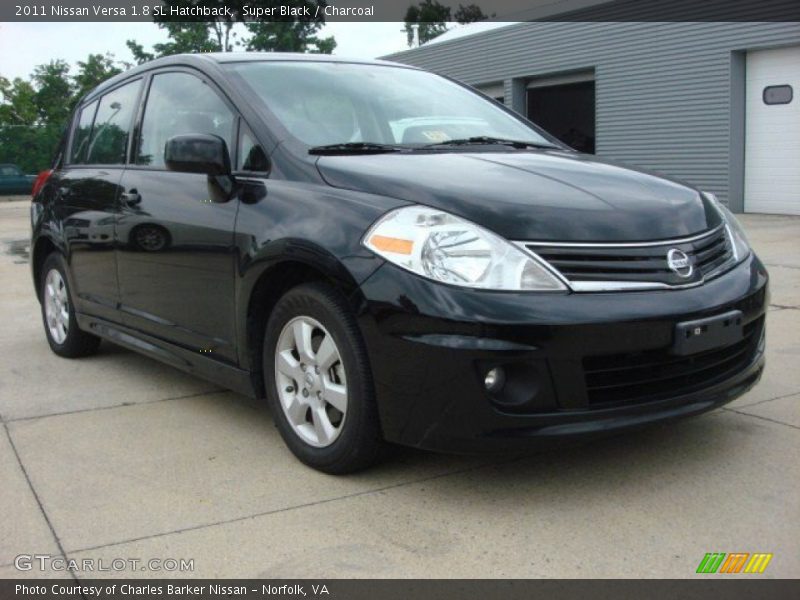 Super Black / Charcoal 2011 Nissan Versa 1.8 SL Hatchback