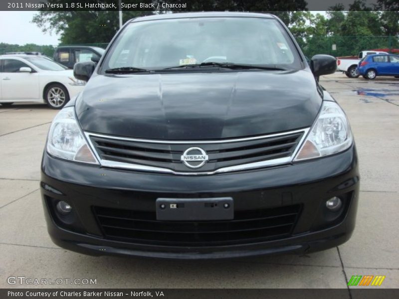 Super Black / Charcoal 2011 Nissan Versa 1.8 SL Hatchback