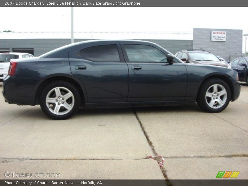 Steel Blue Metallic / Dark Slate Gray/Light Graystone 2007 Dodge Charger