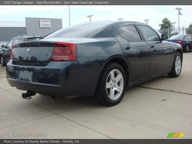 Steel Blue Metallic / Dark Slate Gray/Light Graystone 2007 Dodge Charger