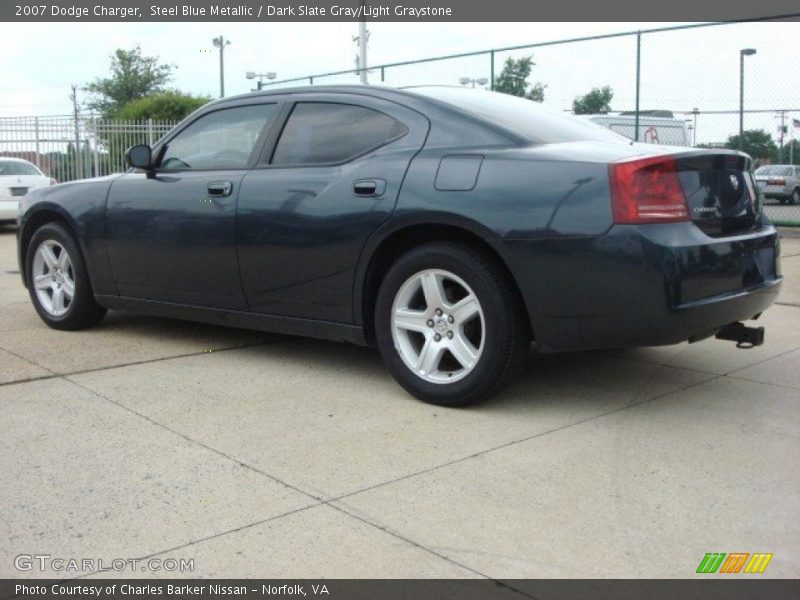 Steel Blue Metallic / Dark Slate Gray/Light Graystone 2007 Dodge Charger