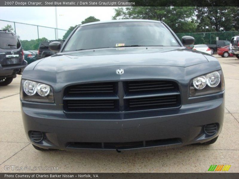 Steel Blue Metallic / Dark Slate Gray/Light Graystone 2007 Dodge Charger