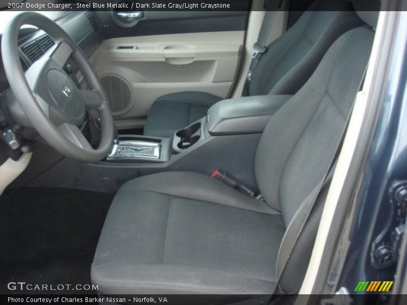 Steel Blue Metallic / Dark Slate Gray/Light Graystone 2007 Dodge Charger