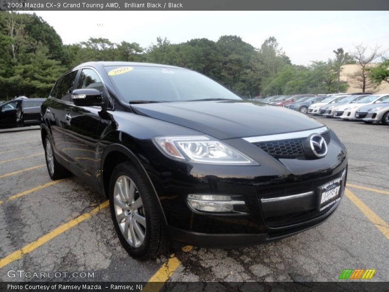 Brilliant Black / Black 2009 Mazda CX-9 Grand Touring AWD