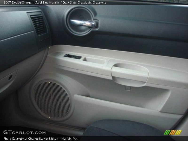 Steel Blue Metallic / Dark Slate Gray/Light Graystone 2007 Dodge Charger