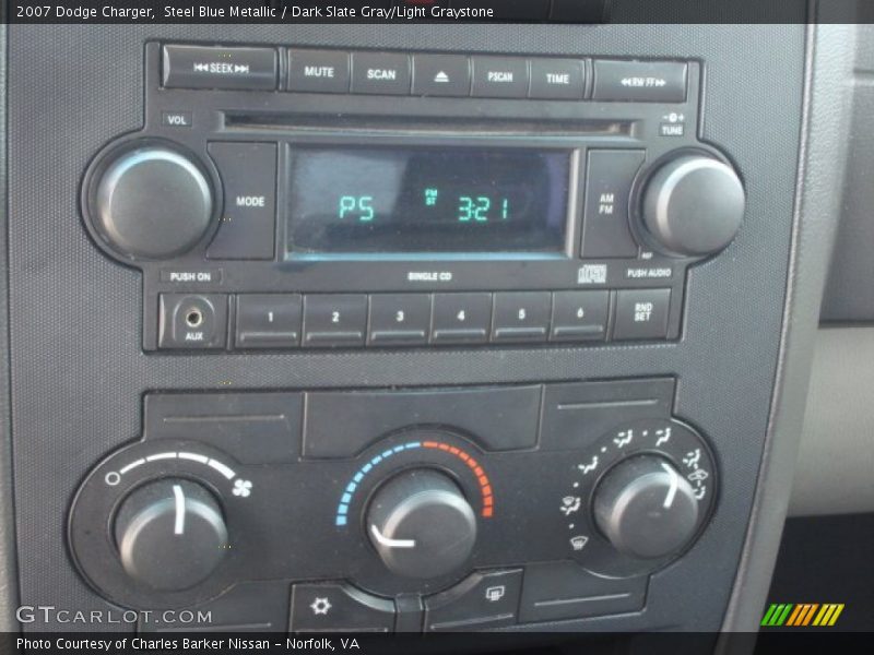 Steel Blue Metallic / Dark Slate Gray/Light Graystone 2007 Dodge Charger