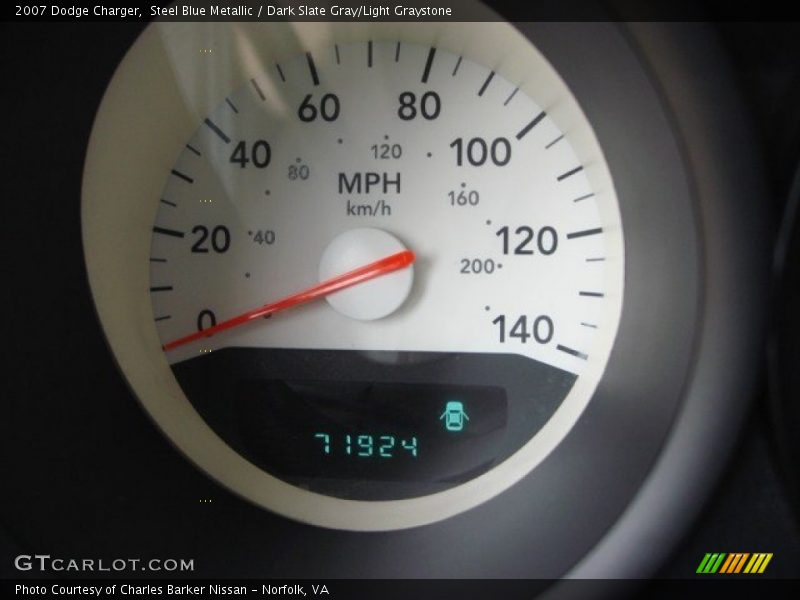 Steel Blue Metallic / Dark Slate Gray/Light Graystone 2007 Dodge Charger