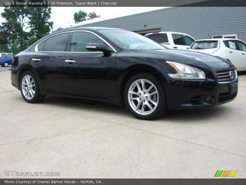 Super Black / Charcoal 2009 Nissan Maxima 3.5 SV Premium
